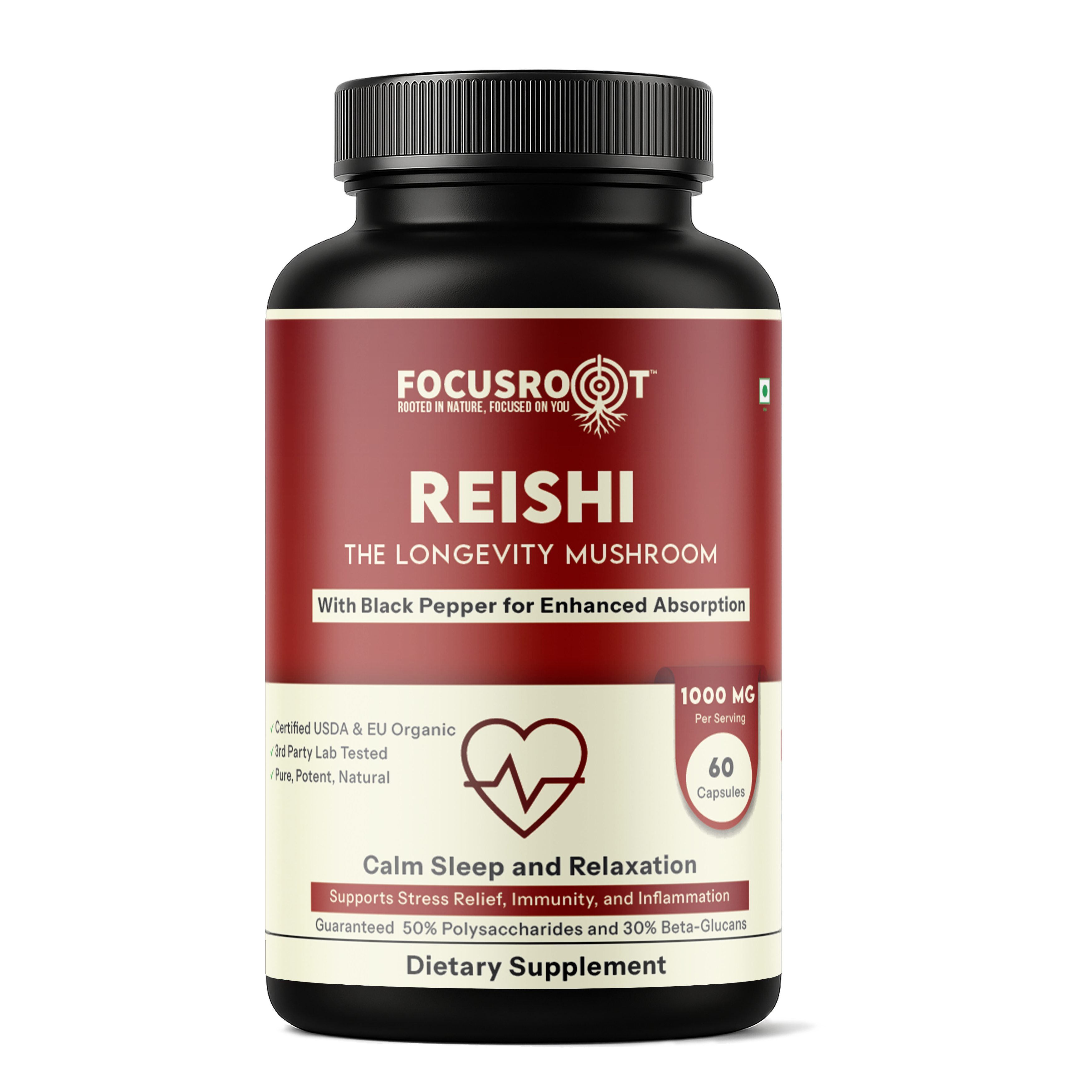 Reishi Mushroom Extract Capsules | Stress Relief